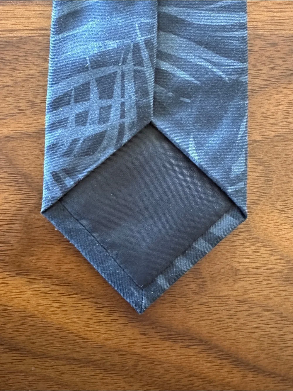 Theory Men's Dark Navy Palm-Pattern Silk Tie